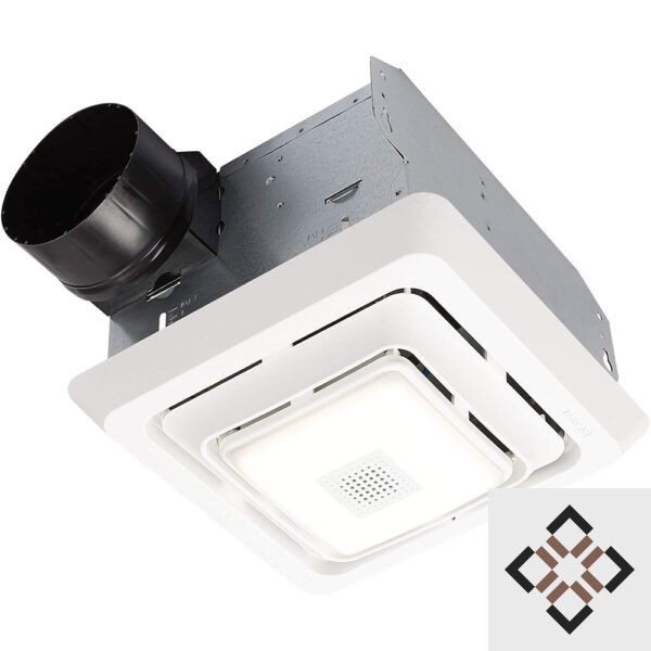 Bluetooth Speaker Bathroom Exhaust Fan with LED Light